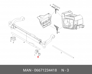 Хомут MAN TGS шланга OE 06671234418 MAN