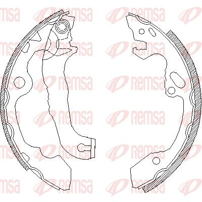 4040.00 632SBS=FSB565 !колодки барабанные\ Ford Focus 1.4-1.8TDCi 98> 4040.00 REMSA