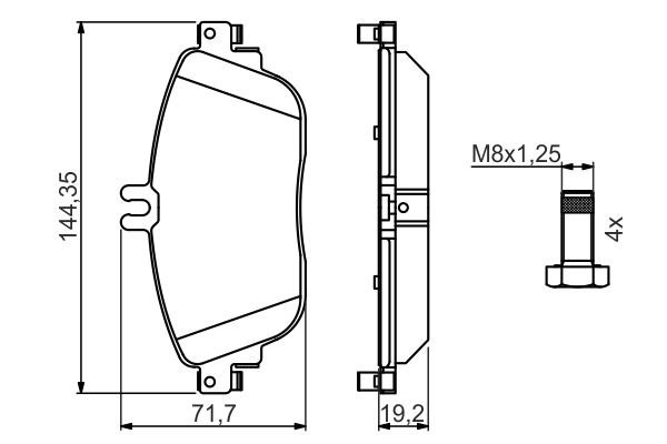 MERCEDES BENZ W205 (2013>) 0 986 494 662 BOSCH