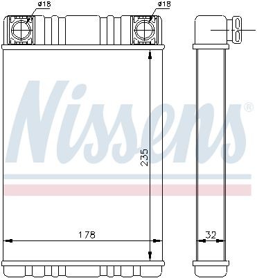 радиатор печки!\ MB W203/C209/W463/R230 00> 72028 NISSENS