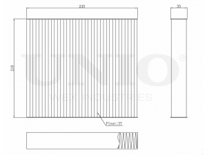 Фильтр салонный FLT-40019 UNIO