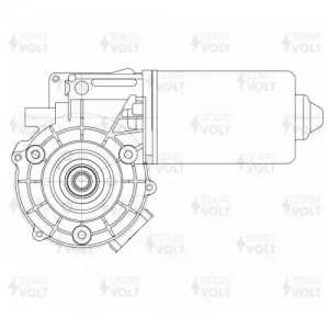 Моторедуктор стеклооч. для а/м Mercedes-Benz Actros (96-)/Actros MP2/MP3 (03-) ( VWF 1514 START VOLT