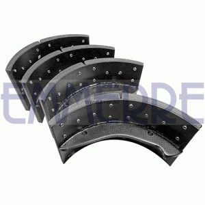 Колодка тормозная с накладками, ком-кт 4 шт. 410*180 Iveco EuroTrakker AD/AT Tra 963590 EMMERRE