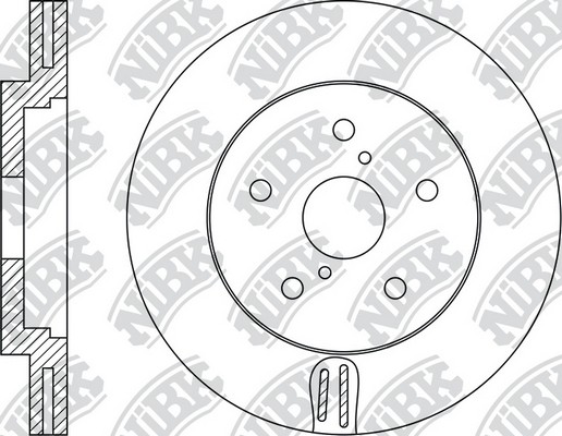 Диск тормозной TOYOTA Rav 4 (94-) передний (1шт.) NIBK RN1931 NIBK