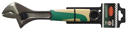 Ключ разводной 250мм 10" (захват 30мм) с резиновой рукояткой с держателем ROCKFO RF649250AB ROCK FORCE