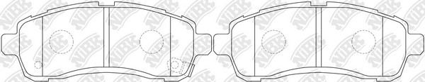 PN0544-NIBK колодки дисковые передние!\ Mazda Demio 1.3/1.5 DE3AS/DE3FS/DY5FS 07 PN0544 NIBK