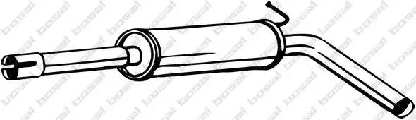 глушитель средняя часть!\ Skoda Fabia 1.0/1.4, Seat Ibiza 1.4 16V 99> 233-477 BOSAL