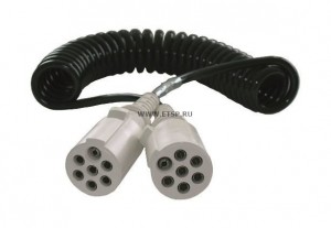 Кабель эл. ЕВРО (полуприцепа S-type 6+1-полюсный) (4.5м, штекеры пластик) (VIGNA 611080 VIGNAL SYSTEMS