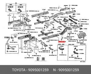 Заглушка TOYOTA 90950-01259 90950-01259 TOYOTA