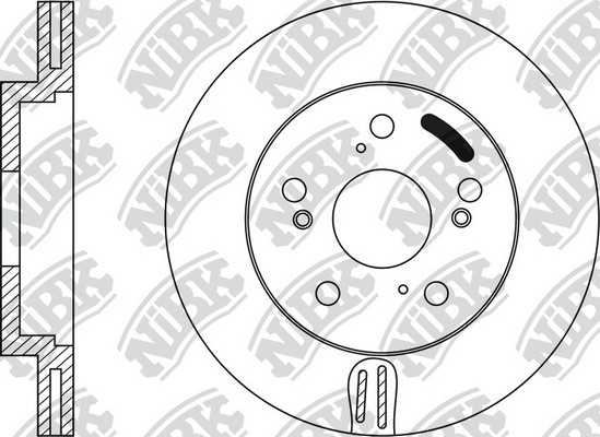 Диск тормозной HONDA CIVIC 06/FR-V 05/STREAM 02 передний RN1218 RN1218 NIBK