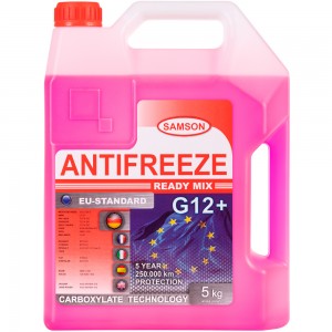 Samson EU-Standard G12+ 5KG антифриз! красный, готовый Carboxylate long life\ 800992 SAMSON