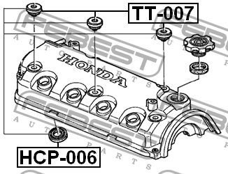 Кольцо уплотнительное свечного колодца HONDA CR-V RM1 2012- HCP-006 HCP-006 FEBEST