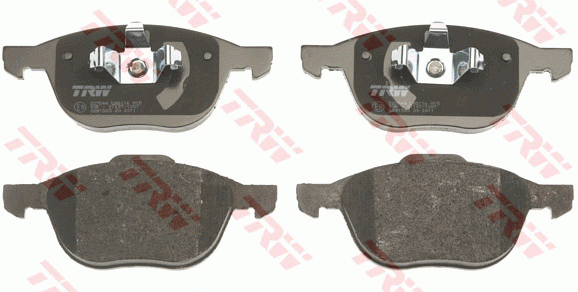Колодки передние FORD FOCUS II-III, MAZDA 3 (BK, BL) GDB1583 GDB1583 TRW