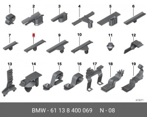 Держатель провода BMW 61 13 8 400 069 BMW