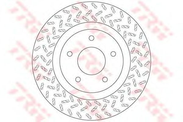 Диск тормозной передний MITSUBISHI ASX DF6206 DF6206 TRW