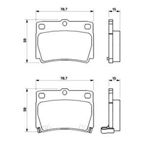 Колодки тормозные дисковые Mitsubishi Montero Sport D6086MH D6086MH MK KASHIYAMA