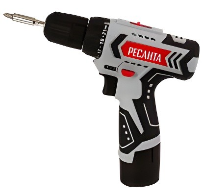 Дрель-шуруповерт аккумуляторный 12.0В 2.0Ач (1АКБ Li-Ion) РЕСАНТА 75141 RESANTA