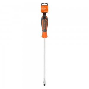 Отвертка шлицевая SL8.0x250мм с эргономичной рукояткой магнитная, пласт.подвес ( ATAW082 AIRLINE