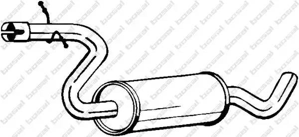 Глушитель VW Golf (04-08) средняя часть BOSAL 105-877 BOSAL