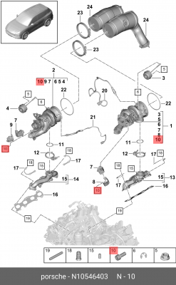 Болт AUDI A1 OE N 105 464 03 VAG