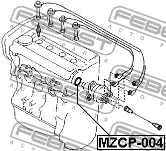 Кольцо уплотнительное распределителя зажигания MZCP-004 MZCP-004 FEBEST