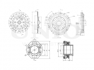 Комплект сцепления с подшипником CLT-20063 UNIO