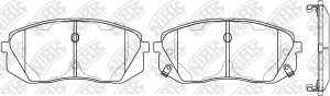 Колодки тормозные дисковые KIA SPORTAGE 2008 PN0052 PN0052 NIBK