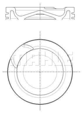 Поршнекомплект 001PI00191000 MAHLE KNECHT