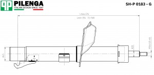 Амортизатор передний FOCUS 1 левый газовый  SH-P0183-G SHP0183G PILENGA