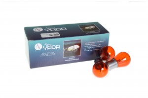 Лампа подсветки PY21W 12V "NORD YADA" (желт.)  10шт 900251 NORD YADA