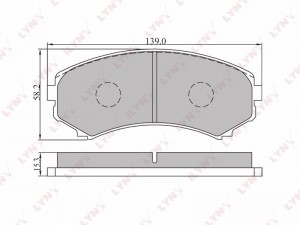 Колодки тормозные дисковые передние BD-5506 LYNXAUTO