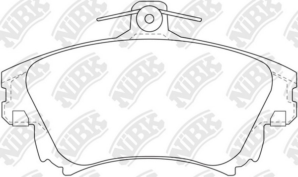 Колодки тормозные дисковые MITSUBISHI CARISMA 95-06/COLT 04-/VOLVO S40/V40 -04   PN3126 NIBK