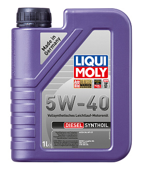 Масло моторное LIQUI MOLY DIESEL SYNTHOIL 5W40 синт.1л 1926 LIQUI MOLY