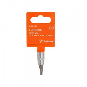 Головка 1/4 со вставкой TORX T25, L=38мм (ATAP035) ATAP035 AIRLINE