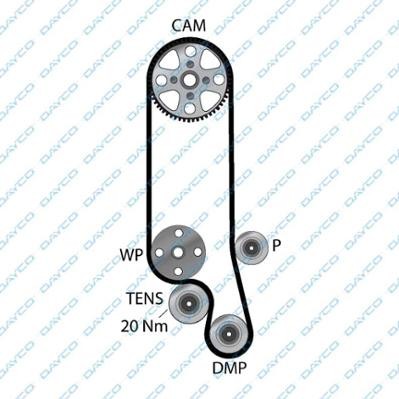 VW GOLF/BORA/LUPO/POLO 97> 1.4 16V/1.6 16V 941013 DAYCO