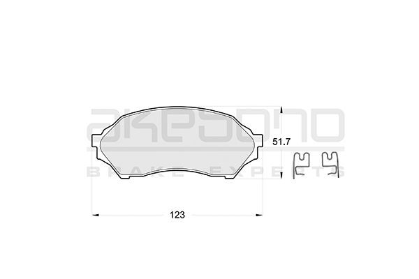 Колодки тормозные дисковые передние MAZDA 323F (BJ) AN-602K AN602K AKEBONO