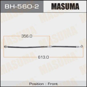 шланг тормозной передний левый! L=580\ Nissan Micra 1.0-1.6 03>/Note 1.4/1.6 06> BH-560-2 MASUMA