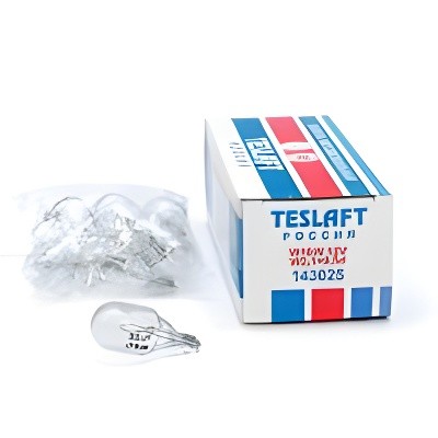 Лампа 12V W16W W2.1x9.5d 300лм Стандарт TESLAFT (Россия) 143025 TESLAFT