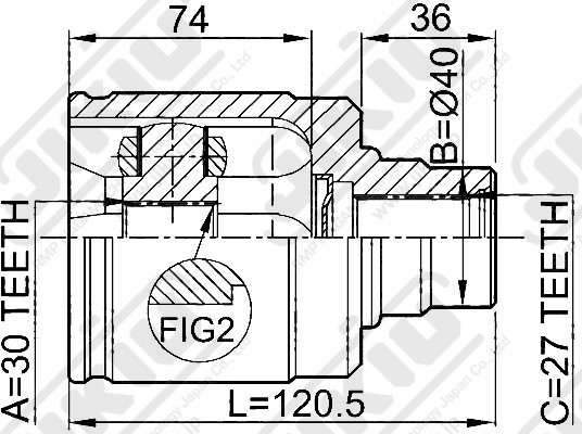 ШРУС JC28035 JC28035 JIKIU