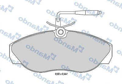 Колодки тормозные PEUGEOT Partner CITROEN Berlingo передние (4шт.) MANDO MBF015470 MANDO