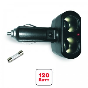 Разветвитель прикуривателя 2-х гнездовой 12-24V AVS 43225 AVS