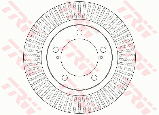 Диск тормозной передний TOYOTA LAND CRUISER 200, LEXUS LX570 DF6239S DF6239S TRW