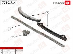 Комплект цепи ГРМ Ford SEBA,JTBA 77B0171K 77B0171K MASTER KIT