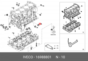 ПРОБКА 16988801 16988801 IVECO