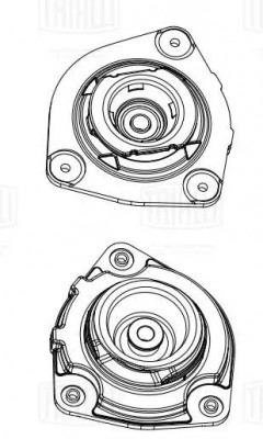 Опора амортизатора Nissan Qashqai (06-) (перед. прав.) (без подшип.) (SA 1469) SA 1469 TRIALLI