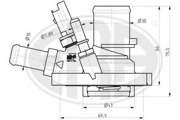 Термостат FIAT 09- 350014 350014 ERA