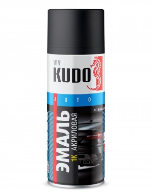 Краска акриловая черная матовая аэрозоль 520мл KUDO KU-5232.5 KUDO
