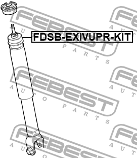 Втулка заднего амортизатора комплект FDSB-EXIVUPR-KIT FEBEST