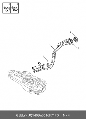 БОЛТ JQ140DA0616F71FO JQ140DA0616F71FO GEELY