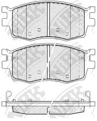 Колодки передние (HYUNDAI ACCENT III (MC), I20 (PB), KIA RIO II) PN0435 PN0435 NIBK